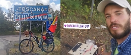 Dal Trentino all'Etna il ritorno a casa di Vincenzo in bici e con il coniglio "Bongo"