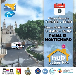 Vaccini: il camper dell'Asp approda a Palma di Montechiaro