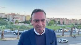 Caltagirone, Roccuzzo esulta (e si commuove) per il risultato elettorale