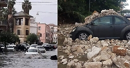 Violento nubifragio a Siracusa: 5 famiglie evacuate e un ferito