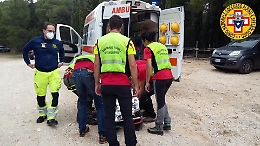 Ciclista cade lungo sentiero di un'area boschiva del Palermitano: soccorso
