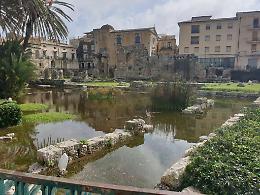 Siracusa, il tempio di Apollo è allagato (e non si possono usare le idrovore)