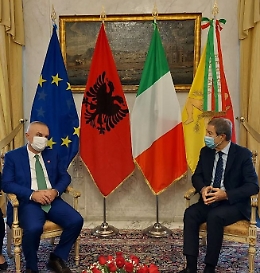 Presidente dell'Albania in Sicilia visita Piana degli Albanesi e Santa Cristina Gela