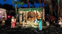 Presepe artistico nei Giardini di Palazzo Orlèans