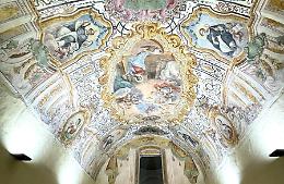Archivio di Stato di Catania, la scoperta: sotto l'intonaco il ciclo di affreschi del Settecento