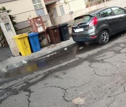 Catania: liquami per strada in Via Carducci