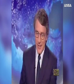 Sassoli, quella ola fatta con Fiorello al Tg1che fece tanto ridere