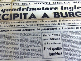 Settanta anni fa il primo disastro aereo in Sicilia: ora Burgio cerca i familiari delle vittime