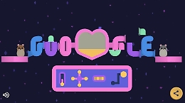 Il doodle di Google dedicato a San Valentino: c'è un gioco interattivo