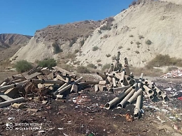 Simeto: amianto nella riserva naturale dei Calanchi del Cannizzola