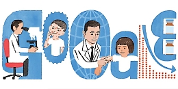Il doodle di Google dedicato all'inventore del vaccino contro la varicella
