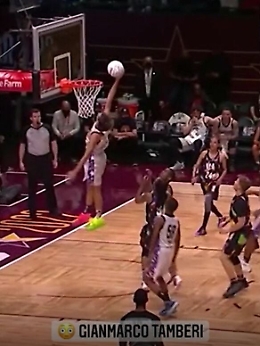 Nba All Star Game, la spettacolare schiacciata di Gianmarco Tamberi
