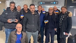 De Zerbi e il suo staff sono rientrati in Italia: «Stop alla guerra e Ucraina libera»