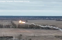 L'elicottero russo abbattuto dal missile ucraino