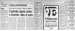 Il giornale non &egrave; un mero &ldquo;sacco di notizie&rdquo; ma un istruttivo libro di testo