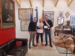 Il sindaco Castellino ha premiato Salvatore Mangiavillano