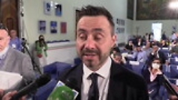 De Zerbi: «Di mattina ci siamo allenati, di pomeriggio c'erano le bombe»