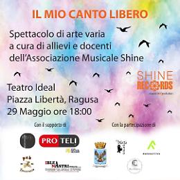 Al Teatro Ideal di Ragusa "Il mio canto libero" della Shine