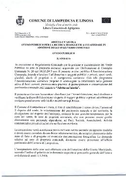 A Lampedusa si può adottare un aiuola