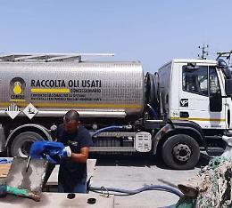 Lampedusa, si raccolgono gli olii esausti