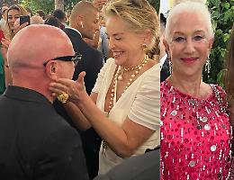 Siracusa incanta gli ospiti vip di D&amp;G: da Sharon Stone ad Helen Mirren tutti a bocca aperta