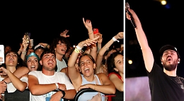 In diecimila alla Villa Bellini per i Pinguini tattici nucleari. E loro: «Grazie Catania»