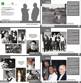 Falcone e Borsellino nelle foto Ansa in mostra all'aeroporto di Catania