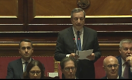 Fiducia a Draghi con soli 95 sì: M5S, Lega e FI non votano