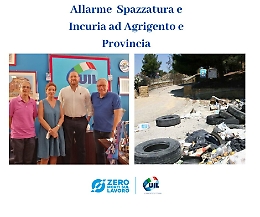 La Uil agrigentina lancia l'allarme spazzatura