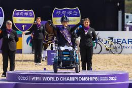 Equitazione: Mondiali paralimpici, la Morganti vince l'oro