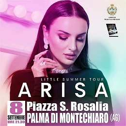 Arisa in concerto in omaggio della Patrona di Palma di Montechiaro