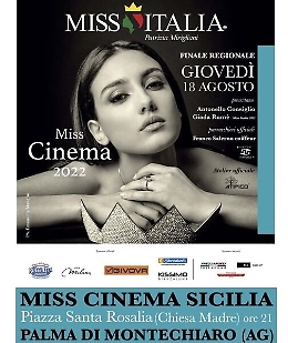 Selezione di "Miss Cinema" a Palma di Montechiaro. Vale un posto alla finale regionale del concorso "Miss Italia"