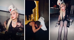 Madonna, festa di compleanno surrealista con figli e amici