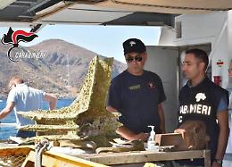 Recuperato nei fondali di Levanzo rostro nave romana battaglia Egadi