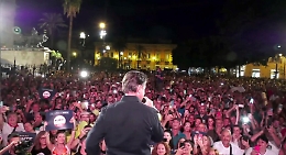 Conte a Palermo: "Letta, vergogna"