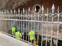 Catania, alla Pescheria lavori di restauro per la “Fontana dei sette canali”