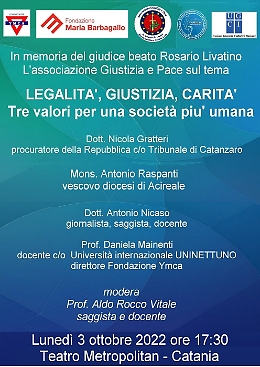 Il senso della legalità del "giudice ragazzino" in un incontro a Catania