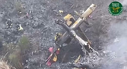 Schianto canadair a Linguaglossa, i corpi dei due piloti non ancora trovati