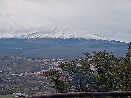 L'Etna comincia ad imbiancarsi e diventa protagonista sul web