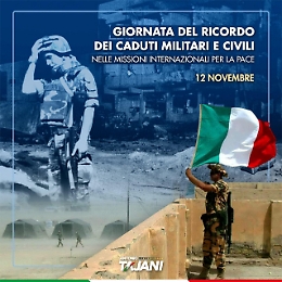 Nassiriya: Tajani, ricordiamo chi è morto per la democrazia