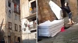 Cosenza: si lancia dalla finestra per fuggire dalle fiamme, i vicini gli salvano la vita con dei materassi