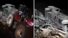 Missili russi in Polonia, il video del cratere lasciato dopo l'esplosione