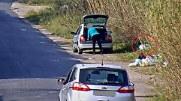 Caltagirone, auto confiscata a chi abbandona i rifiuti