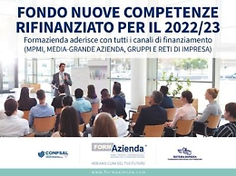Formazienda, ok a 2a edizione Fondo Nuove Competenze