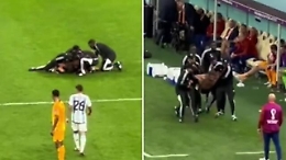Quello che non avete visto di Olanda-Argentina: lo youtuber invade il campo, poi il placcaggio