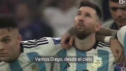 Messi e «la preghiera» a Maradona prima dell'ultimo rigore: il labiale