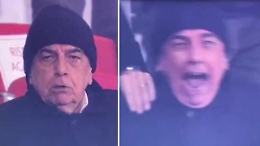 L'esultanza di Galliani al pareggio del Monza: il dirigente come un ultrà