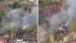 Nepal, aereo precipitato: il luogo dell'incidente visto dall'alto