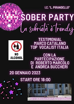 Un party analcolico all'Ic Pirandello di Porto Empedocle