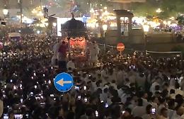 S. Agata, paura e tensione per la salita dei Cappuccini: si spezza uno dei due cordoni e tutto si blocca